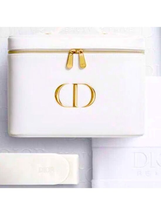 Dior Other - DIOR Prestige Lifestyle Set White Vanity Pouch Cotton Face Towel
